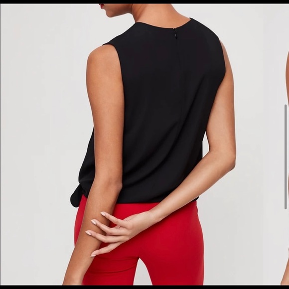 Aritzia Babaton Black Hopkins Sleeveless Blouse - Picture 5 of 9
